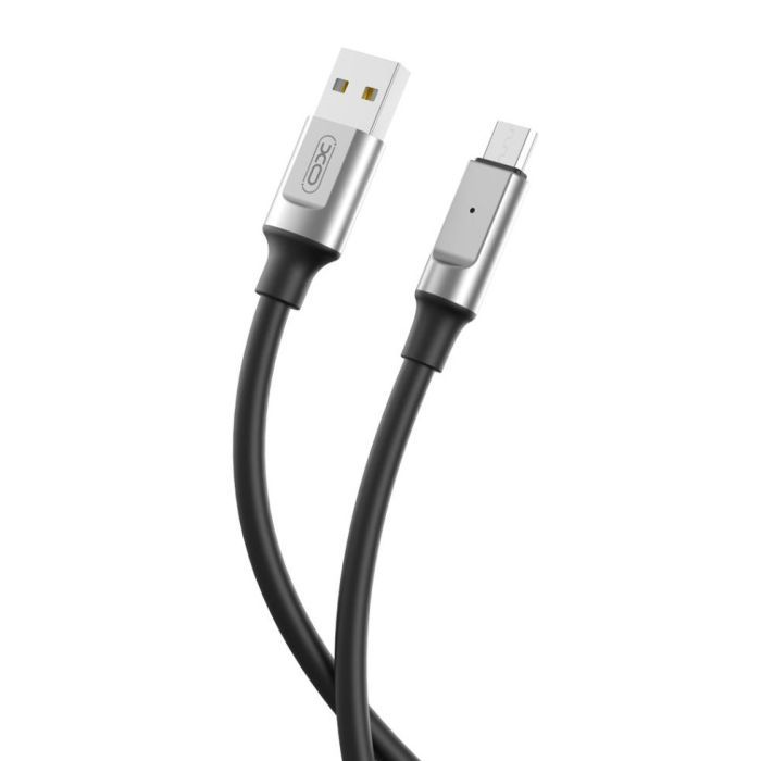 Дата кабель USB 2.0 AM to USB-C 1.0m 6A silicone black XO (NB251_C_Black) зображення 2