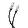 Дата кабель USB 2.0 AM to USB-C 1.0m 6A silicone black XO (NB251_C_Black) зображення 2