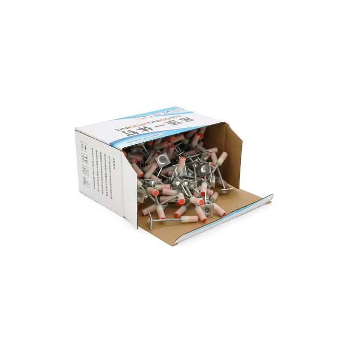 Цвяхи Voltronic монтажні піроксилінові 8х49 мм, квадратна шайба 18мм, 150 шт (YT-PMN47S20) зображення 2