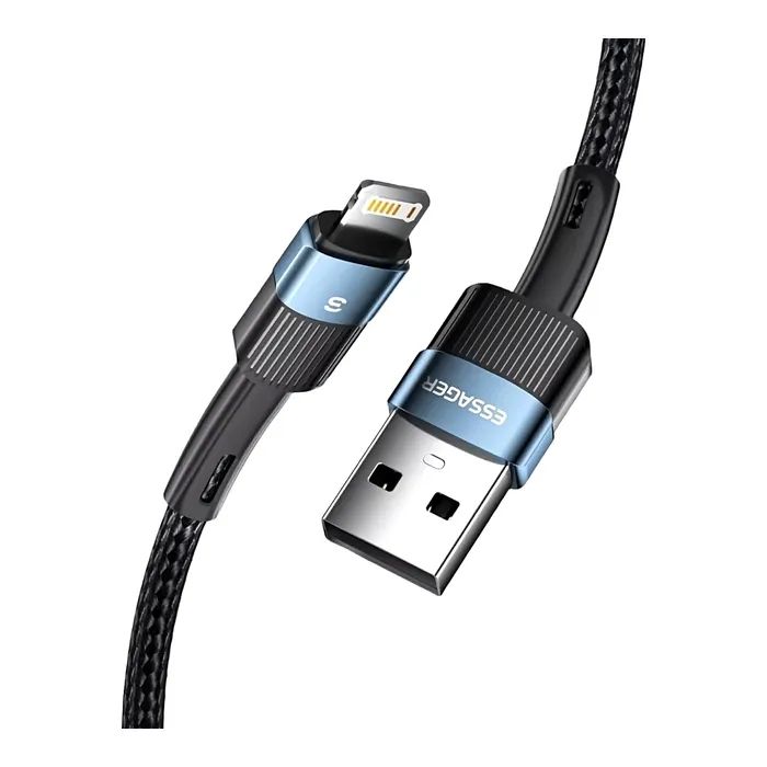 Дата кабель USB 2.0 AM to Lightning 2.0m 2.4A blue Essager (EXCL-XCA03) зображення 2