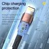Дата кабель USB 2.0 AM to Lightning 2.0m 2.4A blue Essager (EXCL-XCA03) зображення 5