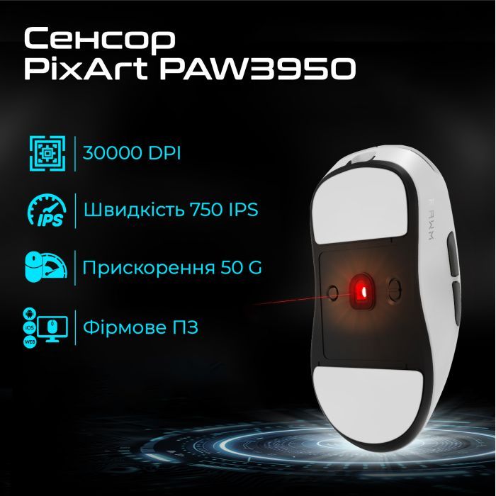 Мишка RAWM ES21Pro Wireless Black (ES21PRO.black) зображення 2