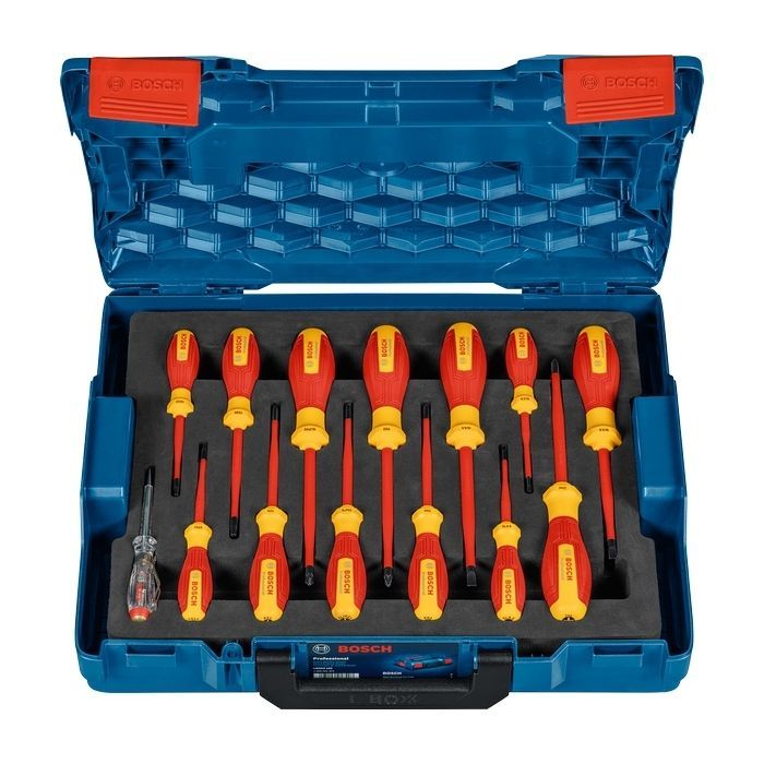 Набор отверток Bosch Professional, (змішаний), VDE, 14 шт (1.600.A02.NF9) изображение 5 Набор отверток Bosch Professional, (змішаний), VDE, 14 шт (1.600.A02.NF9) изображение 5