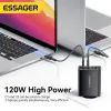 Зарядний пристрій Essager 3xUSB-C + 1xUSB 120W GaN (ECT3CA-JZB01-Z) зображення 4