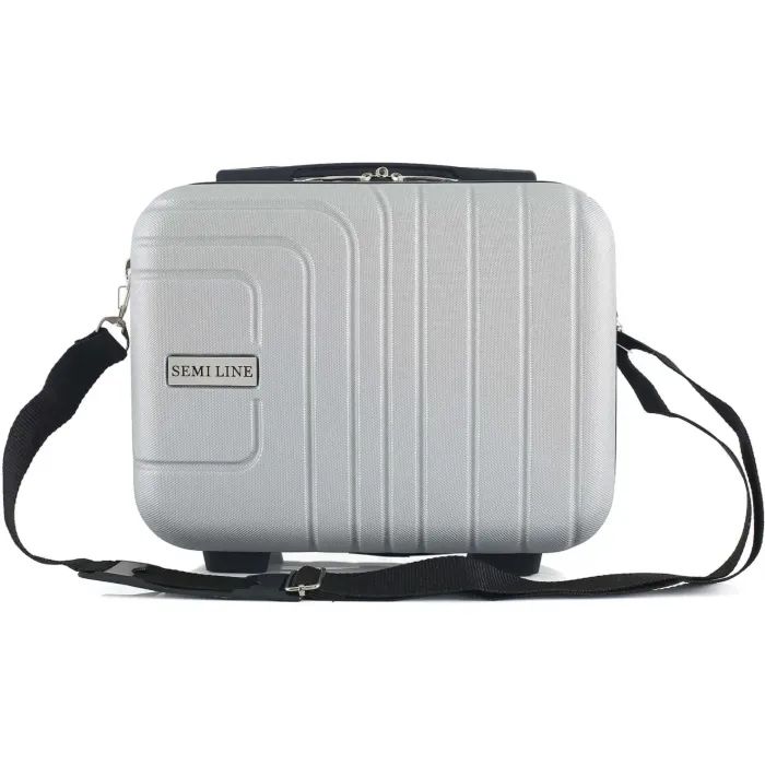 Косметичка Semi Line Бьюті-кейс 18L Light Grey (DAS302940) зображення 2 Косметичка Semi Line Бьюті-кейс 18L Light Grey (DAS302940) зображення 2