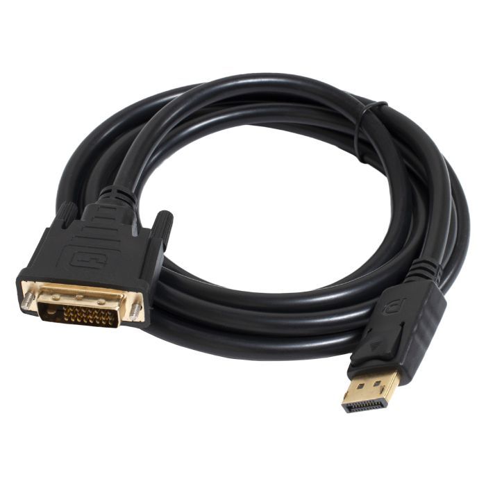 Кабель мультимедийный DisplayPort M to DVI M 1.8m 24+1pin Patron (CAB-PN-MUL-DP-DVI-18) > цены в Киеве и Украине Кабель мультимедийный DisplayPort M to DVI M 1.8m 24+1pin Patron (CAB-PN-MUL-DP-DVI-18)