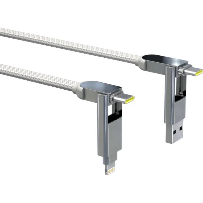 Дата кабель 6in1 inCharge XL 2.0m white Rolling Square (XLM02R) зображення 2