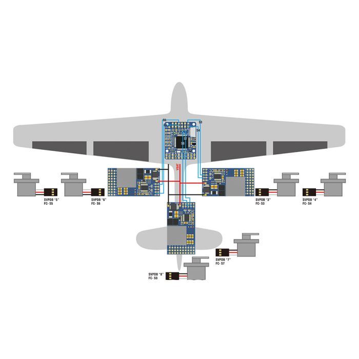 Плата розподілу живлення (PDB) MATEK SVPDB-12S (SVPDB12S) зображення 4
