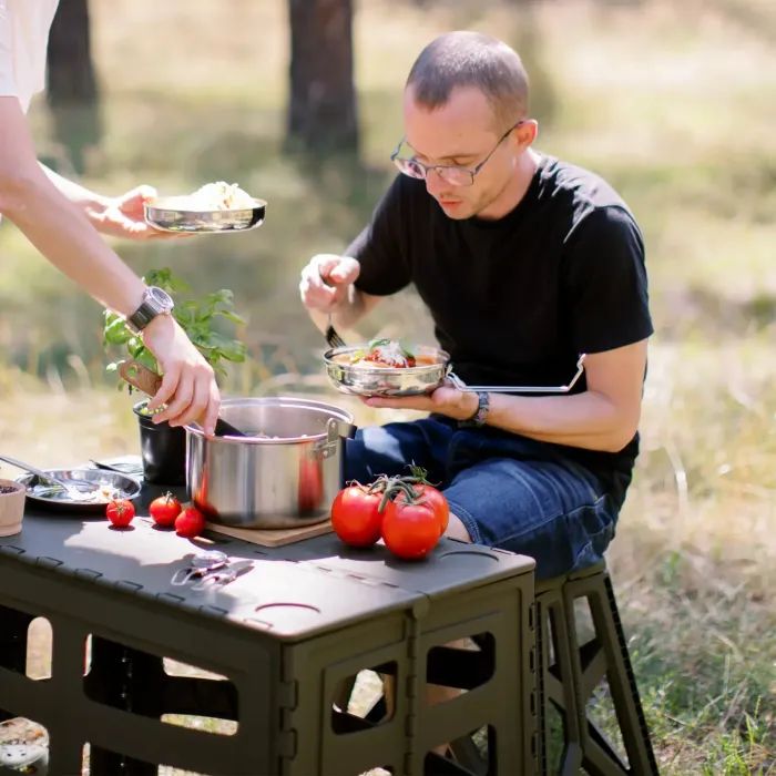 Стілець складаний Tribe Camp Chair High пластиковий Olive (T-EF-0002-olive) зображення 11