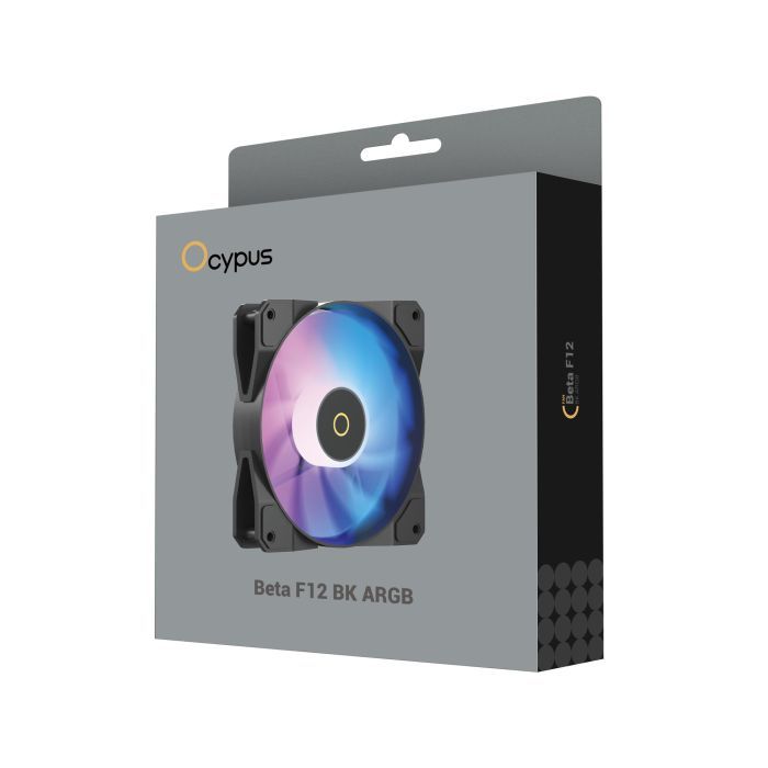 Кулер для корпуса OCYPUS BETA F12 BK ARGB (BETA-F12-BK1AM00X-GL) изображение 4