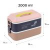 Ланч-бокс Kite подвійний з наповненням 2000 мл бежевий (K25-1184-1) зображення 2
