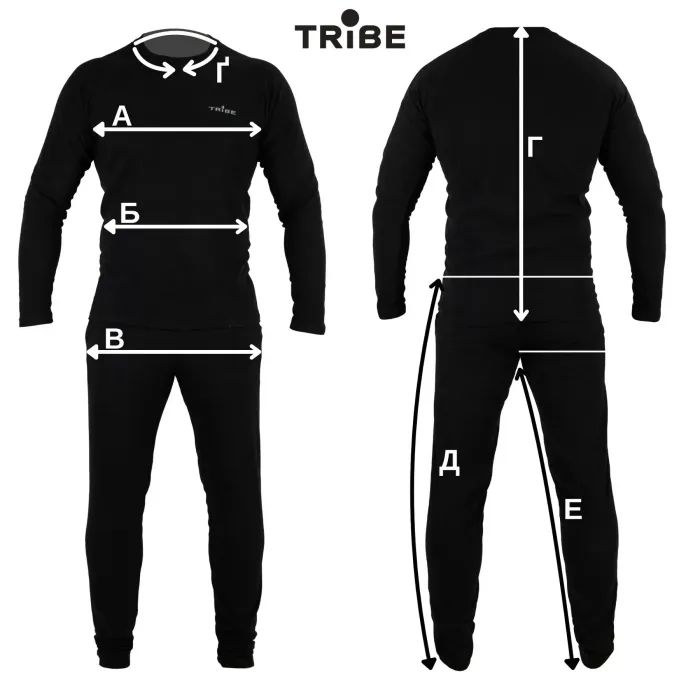 Комплект термобелья Tribe Microfleece чорний M (T-KA-0015-black-M) изображение 8