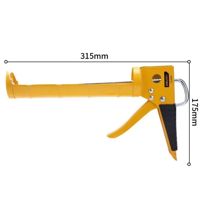 Пістолет для герметика Deli 9, 230 мм, сталь А3 (DL2350) зображення 3