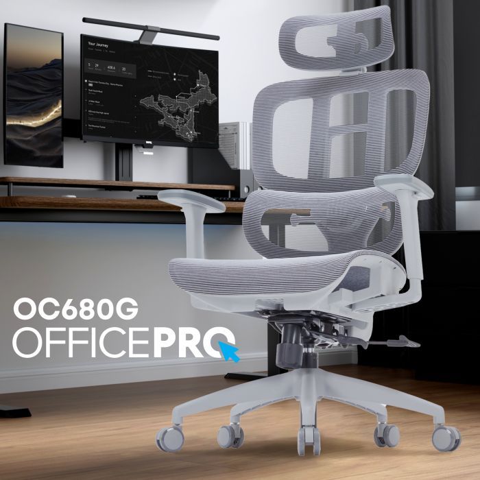 Офісне крісло OfficePro Skyline OC680B Black (OC680B) зображення 7