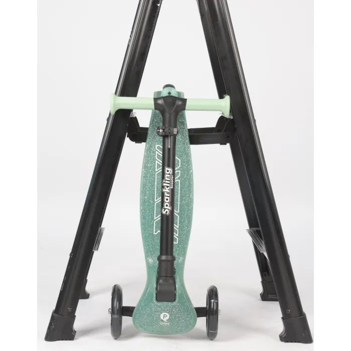 Самокат QPlay Sparkling триколісний дитячий з LED підсвіткою колес Nude Pink (ST006SparklingPink) изображение 8