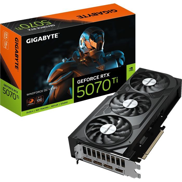 Видеокарта GIGABYTE GeForce RTX5070 Ti 16GB WINDFORCE OC V2 (GV-N507TWF3OCV2-16GD) изображение 10