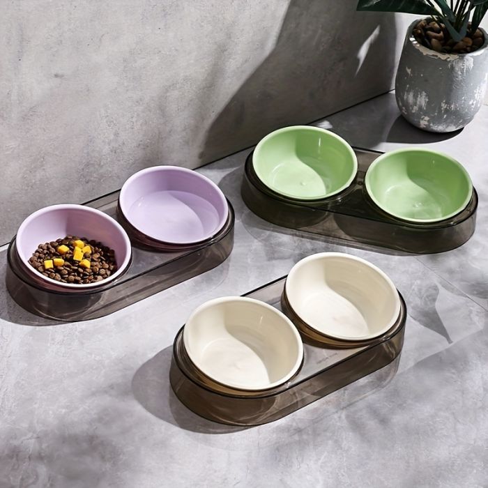 Посуда для кошек Me&Pet Миска двойная зеленая (NMP28-2) изображение 10