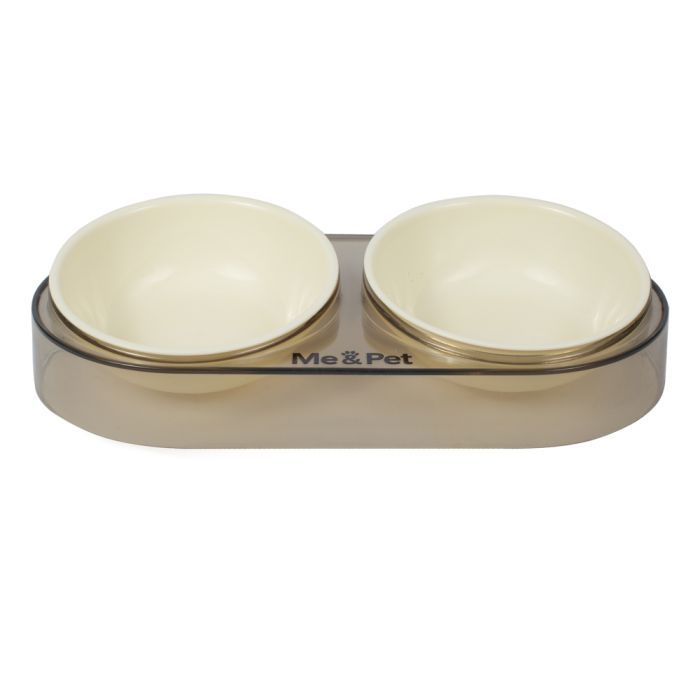Посуда для кошек Me&Pet Миска двойная зеленая (NMP28-2)
