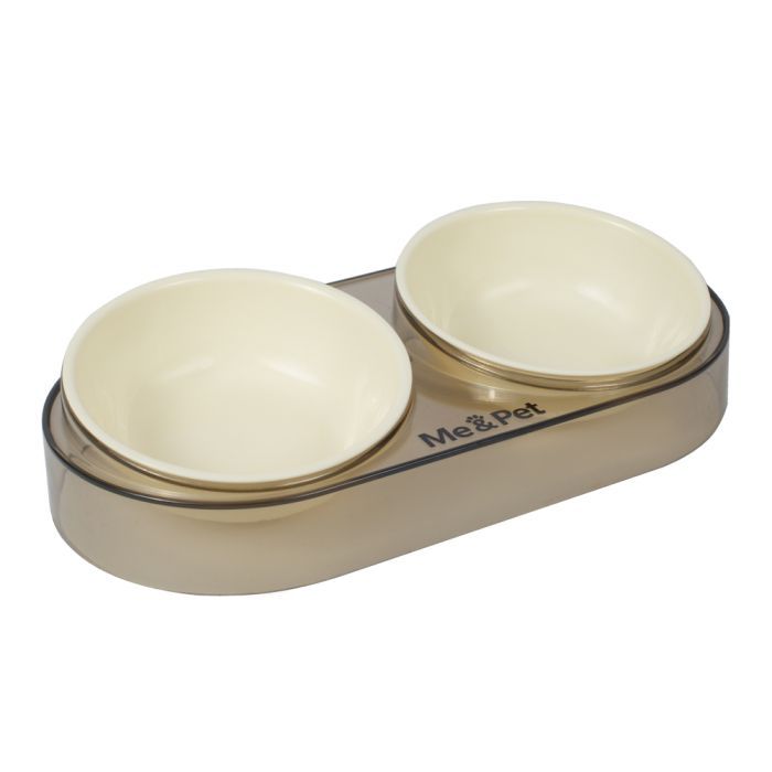 Посуда для кошек Me&Pet Миска двойная зеленая (NMP28-2) изображение 2