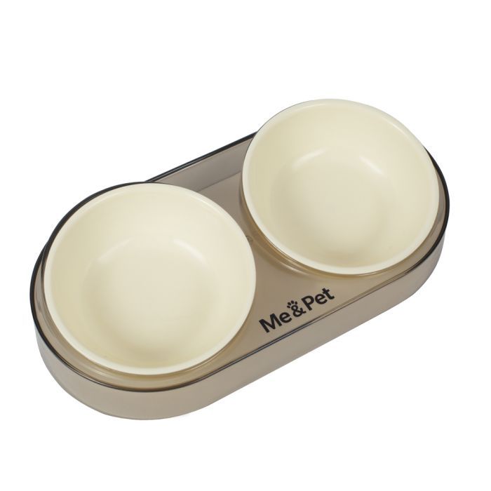 Посуда для кошек Me&Pet Миска двойная зеленая (NMP28-2) изображение 3