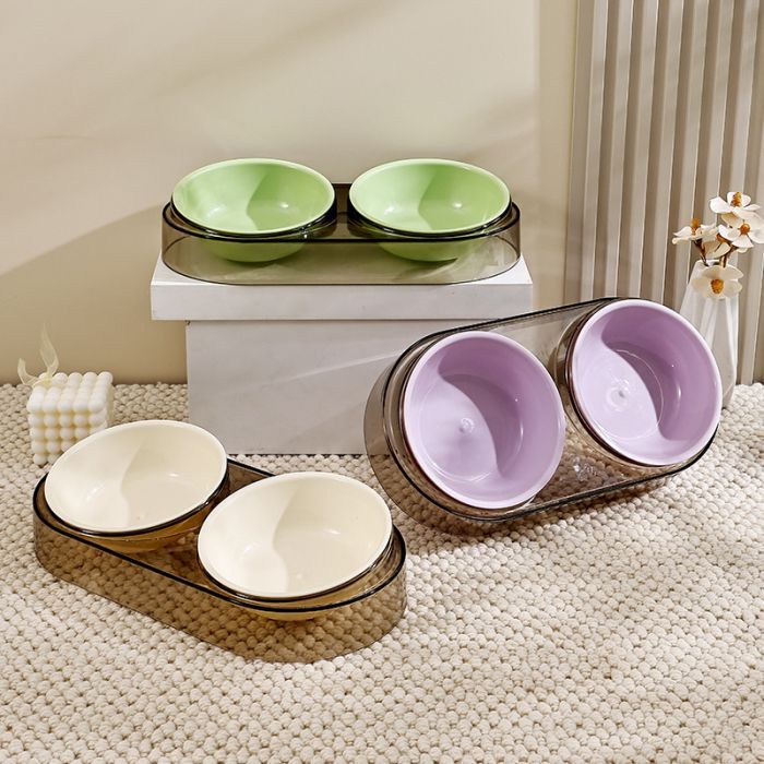 Посуда для кошек Me&Pet Миска двойная зеленая (NMP28-2) изображение 8