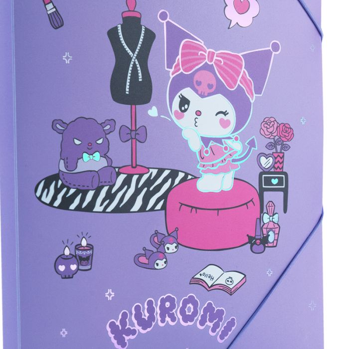 Папка на резинках Kite A4 Kuromi (HK25-247-1) зображення 5