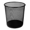 Корзина для бумаг H-Tone круглая металлическая 23,5 х 27 см, черная (JJ41222)