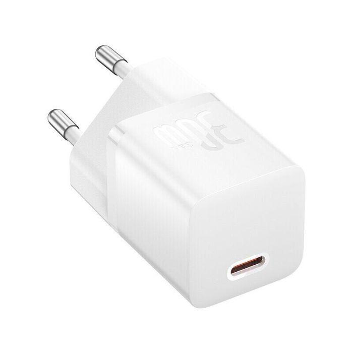 Зарядний пристрій Baseus 1xUSB-C 30W GaN5 white (CCGN070502) зображення 2