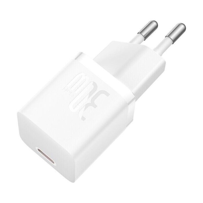 Зарядний пристрій Baseus 1xUSB-C 30W GaN5 white (CCGN070502) зображення 4
