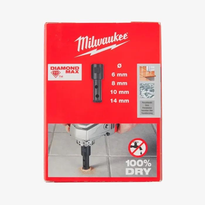 Коронка Milwaukee алмазна Diamond Max М14 6,8,10,14мм, 4шт (4932471863) зображення 3
