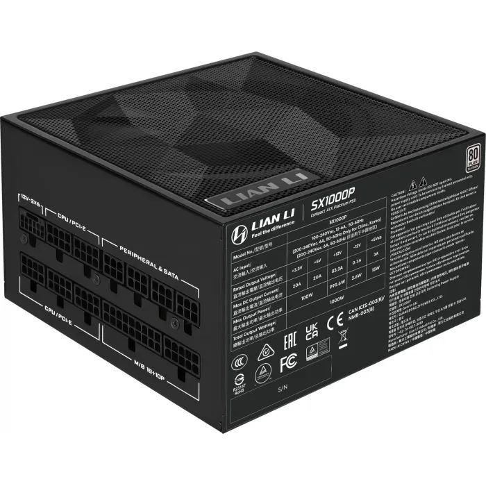 Блок питания Lian Li 1000W SX1000P Black (G9P.SX1000P.B000.EU) изображение 3