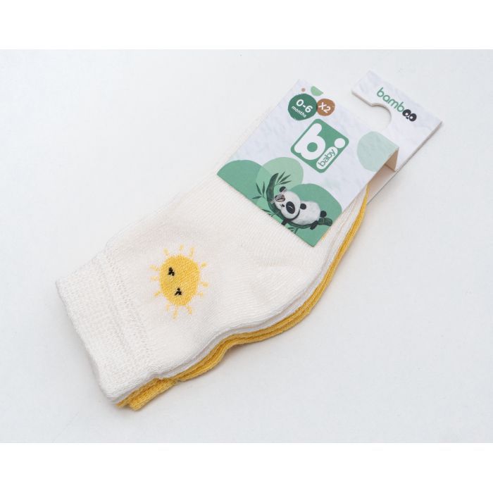 Носки детские Bibaby с солнышком (68384-6-12-yellow) изображение 2