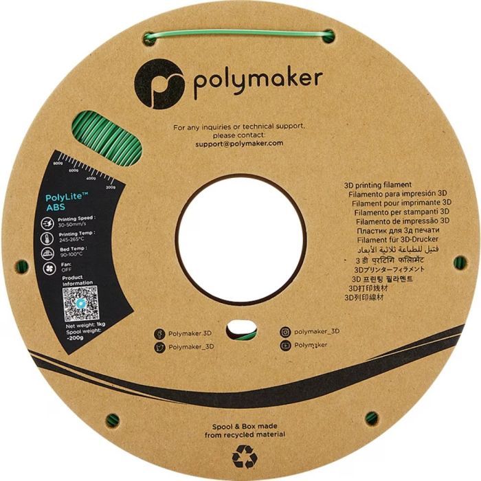 Пластик для 3D-принтера Polymaker ABS POLYLITE 1,75mm 1kg ORANGE (PE01009) зображення 2