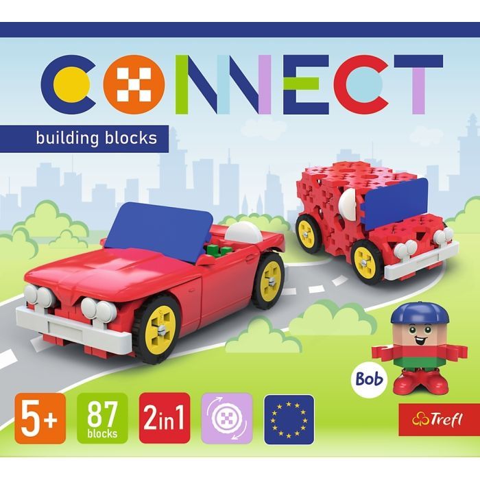 Конструктор Trefl Connect Cabriolet Delivery Truck 2 в 1, 87 елементів (5900511619706) зображення 6