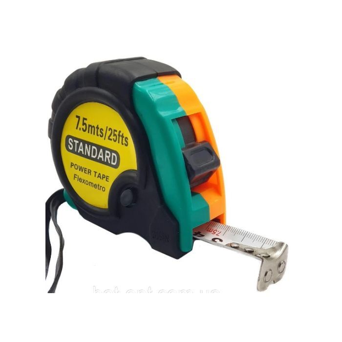 Рулетка Voltronic прогумована STANDART, 7,5м, Q48 (FM-RSS/7.5m)