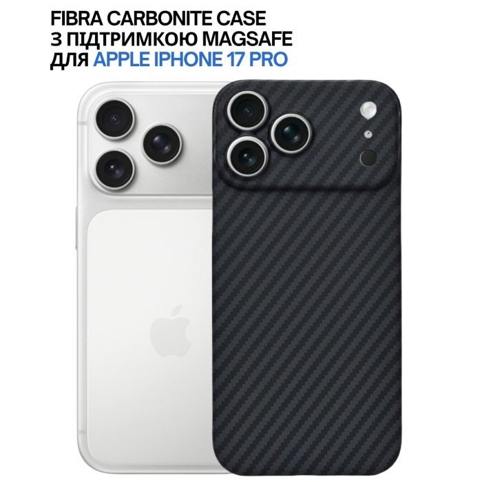 Чехол для мобильного телефона BeCover FIBRA Carbonite MagSafe Apple iPhone 17 Pro Black (715409) изображение 4