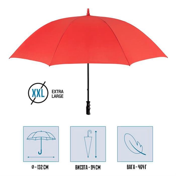 Зонт Perletti Golf XXL тростина, з системою антивітер, біла (P96020-04) изображение 2