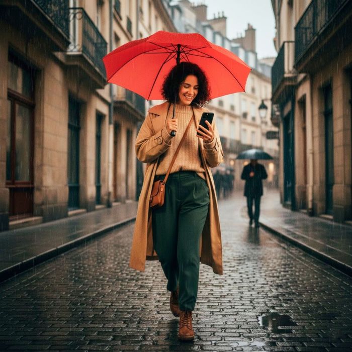 Зонт Perletti Golf XXL тростина, з системою антивітер, біла (P96020-04) изображение 7