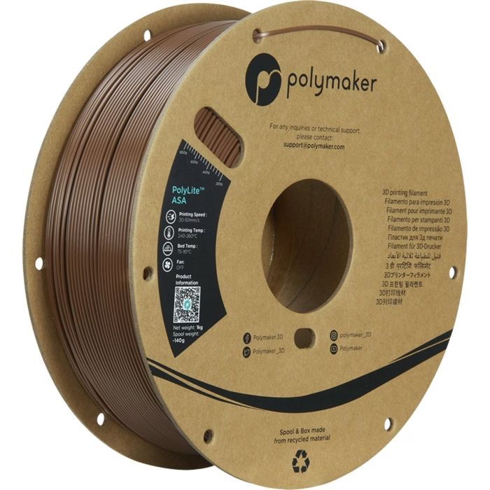 Пластик для 3D-принтера Polymaker ASA POLYLITE 1,75mm 1kg ARMY BROWN (PF01032)