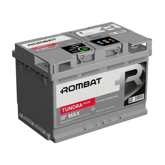 Аккумулятор автомобильный ROMBAT 6CT-80 (0) Tundra Plus E380 изображение 2