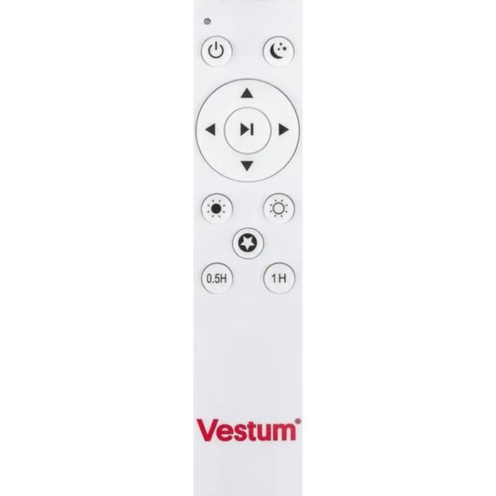 Світильник Vestum GRILL матовий 72W 3000К- 6500K 5600Lm з пультом чорний (VS-81019) зображення 3