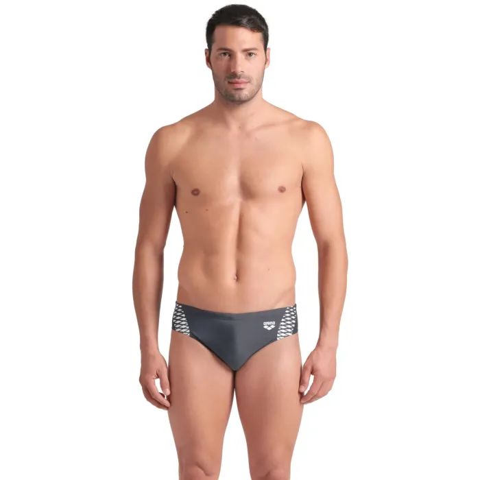 Плавки Arena Openings Swim Briefs 008065-501 сірий, білий 90 (3468337496717)