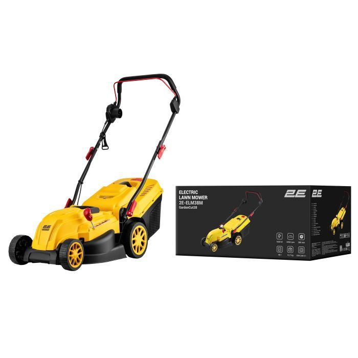 Газонокосилка 2E GardenCut 38 1600Вт, 38см, 40л, 25-75мм, 12.7кг (2E-ELM38M) изображение 30