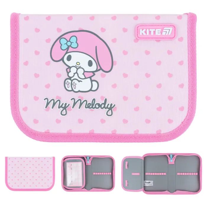 Пенал Kite Hello Kitty 621 HK-3, без наповнення, 1 відділення, 1 відворот (HK26-621-3)