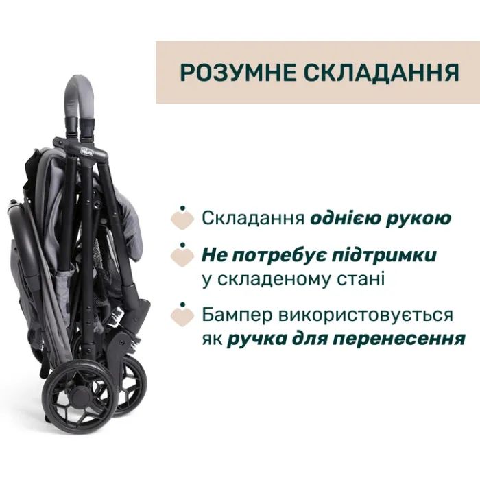 Коляска Chicco Urbino Сіра (8058664182008) (87138.26) изображение 3