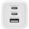 Зарядное устройство Belkin 2xUSB-C + 1xUSB PD70W PPS GaN white (WCH018HQWH) изображение 3