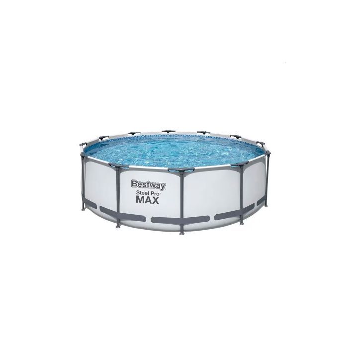 Бассейн BestWay Steel Pro Max зі сходами та тент-кришкою 10700 л (BW-56420)