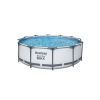 Бассейн BestWay Steel Pro Max зі сходами та тент-кришкою 10700 л (BW-56420)