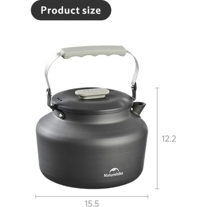 Чайник туристический Naturehike CNK2450CF030 1,4 л, алюміній (6927595788653) изображение 4