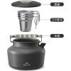 Чайник туристический Naturehike CNK2450CF030 1,4 л, алюміній (6927595788653) изображение 8